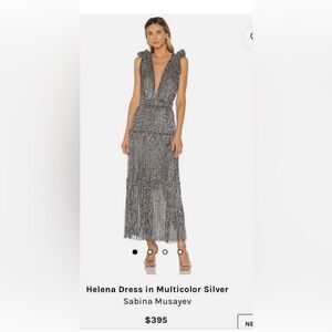 Sabina Musayev // Helena Dress xs // multicolor silver
